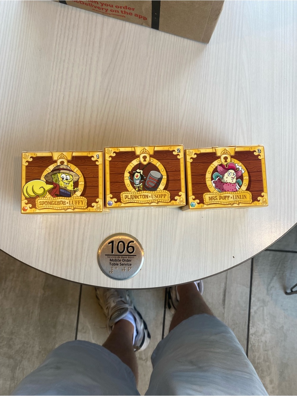 2026 McDonald's Happy Meal SpongeBob x One Piece Toys# 01-03